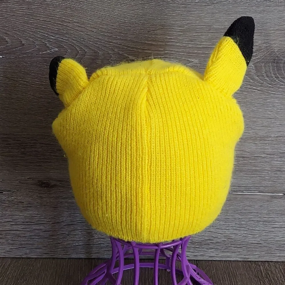 Yellow Pokemon Pikachu Knit Hat